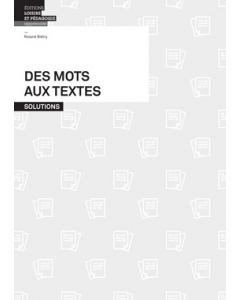 Des Mots aux textes