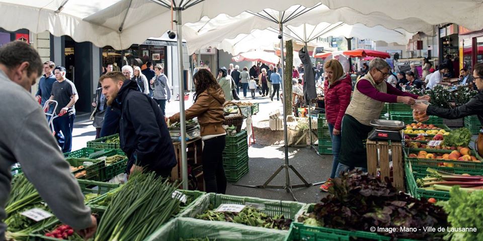 Les éditeurs de Lausanne au marché