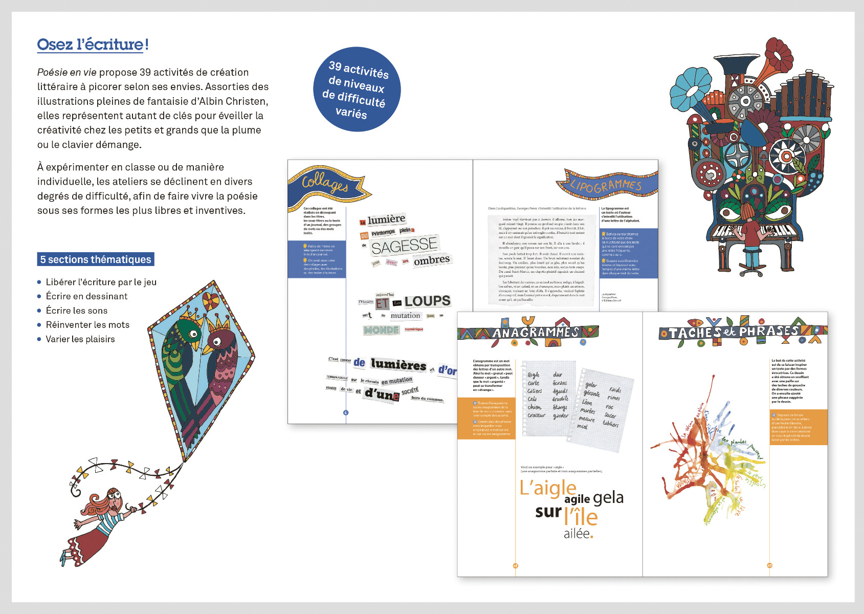 Flyer de présentation du livre «Poésie en vie»